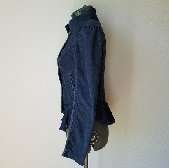 Free People Corduroy Ruffle Riding Jacket - 2 - Picture 3 of 8